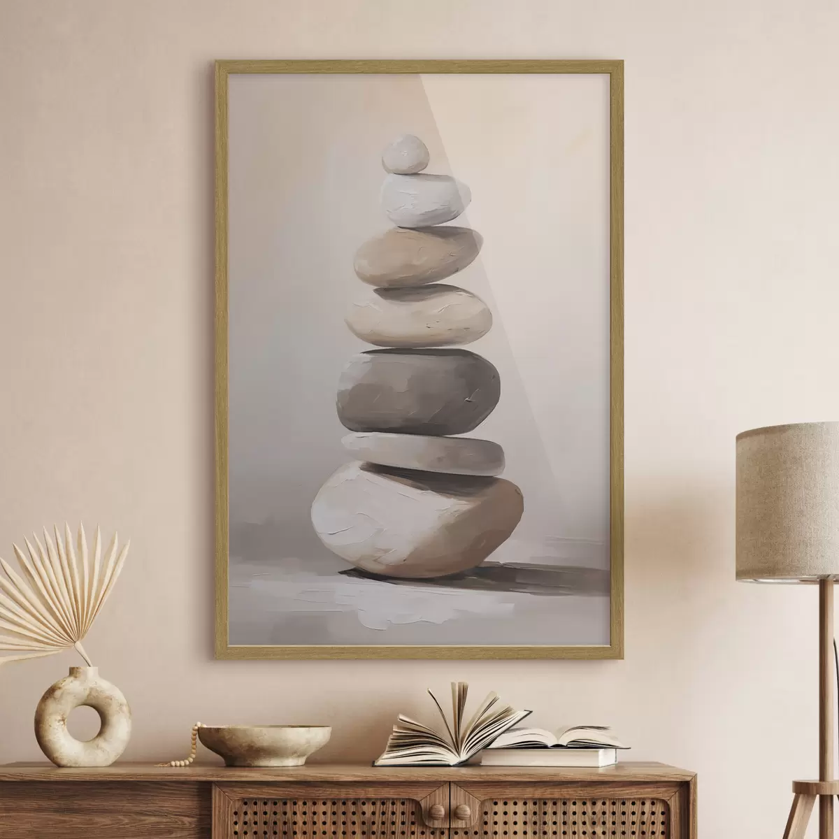Poster Pierres, peinture imitant la pierre f50060