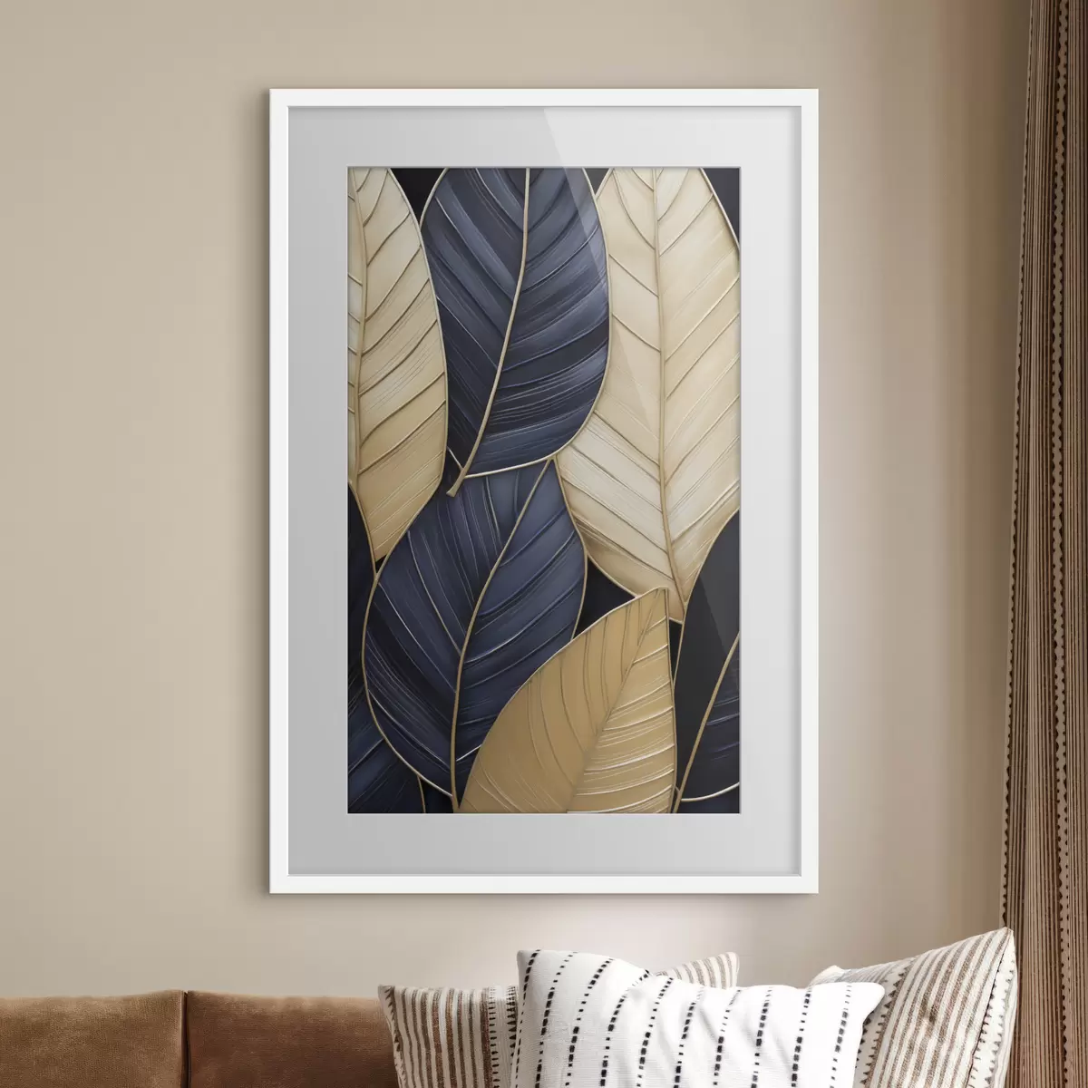 Poster Peinture d'imitation de feuilles f50061