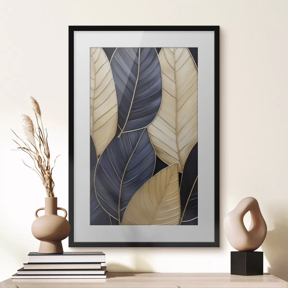 Poster Peinture d'imitation de feuilles f50061