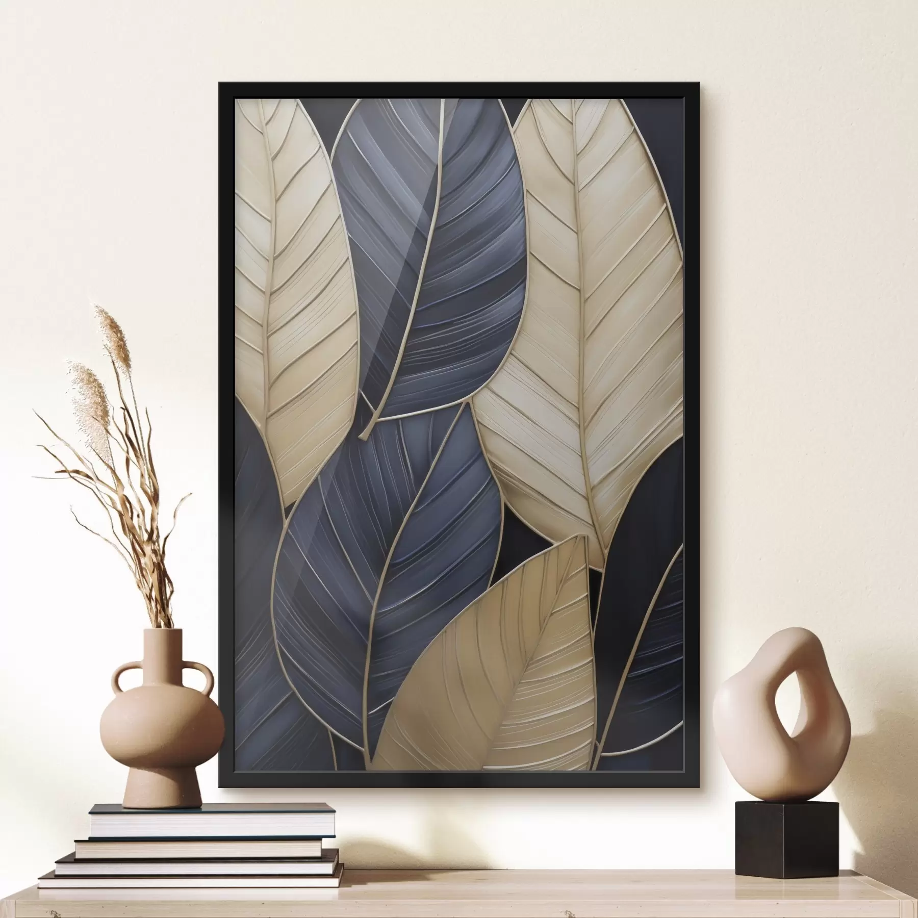 Papier peint Peinture d'imitation de feuilles f50061