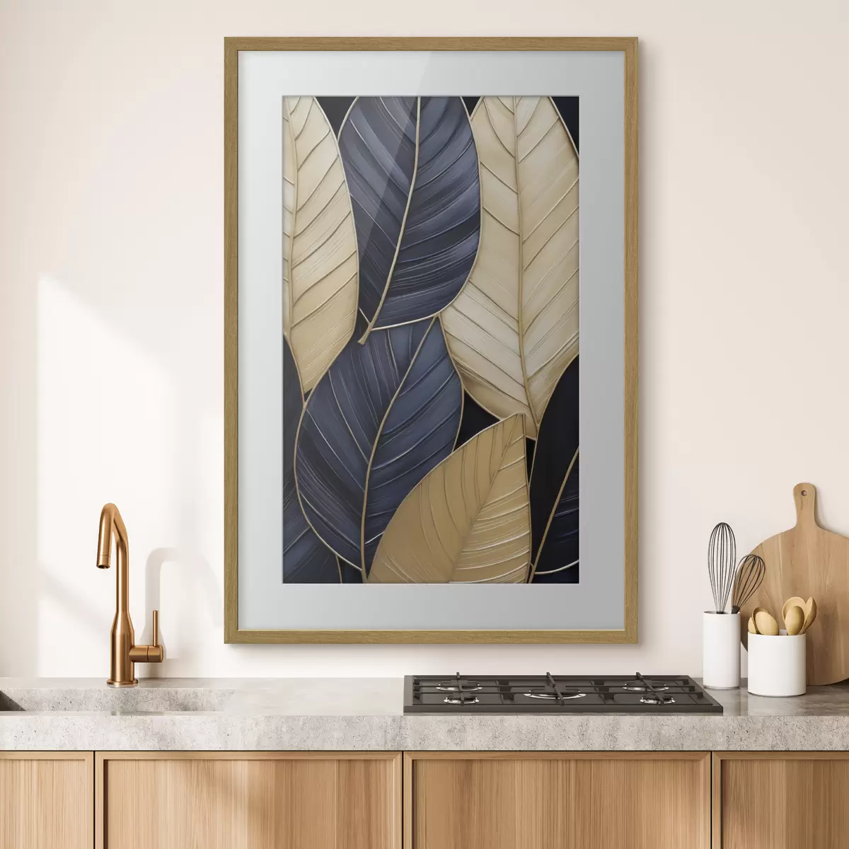 Poster Peinture d'imitation de feuilles f50061