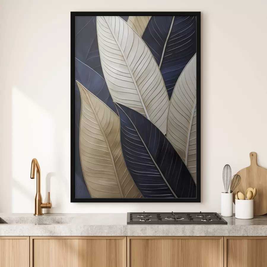 Papier peint Peinture imitant des feuilles décoratives f50062
