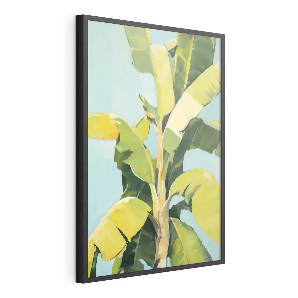 Poster Feuillage de bananier, peinture d'imitation f50070