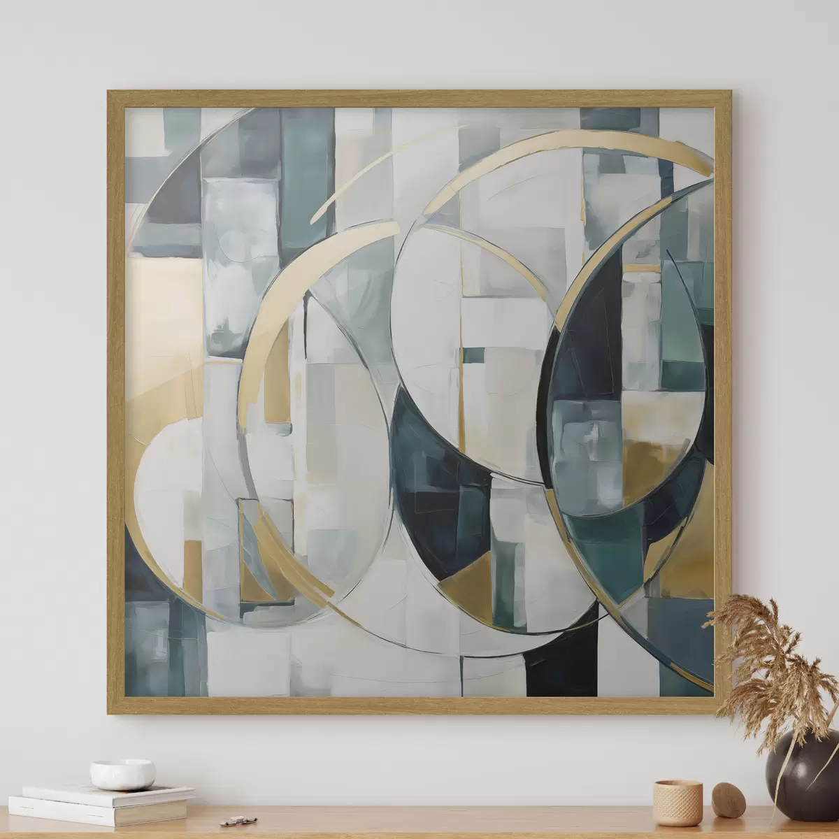 Poster Abstraction chaotique, imitation de la peinture f50073