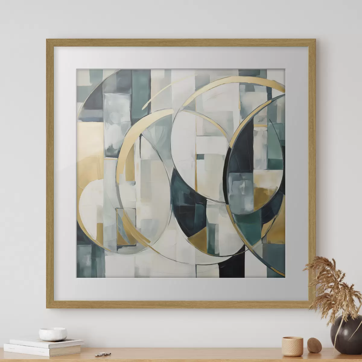 Poster Abstraction chaotique, imitation de la peinture f50073
