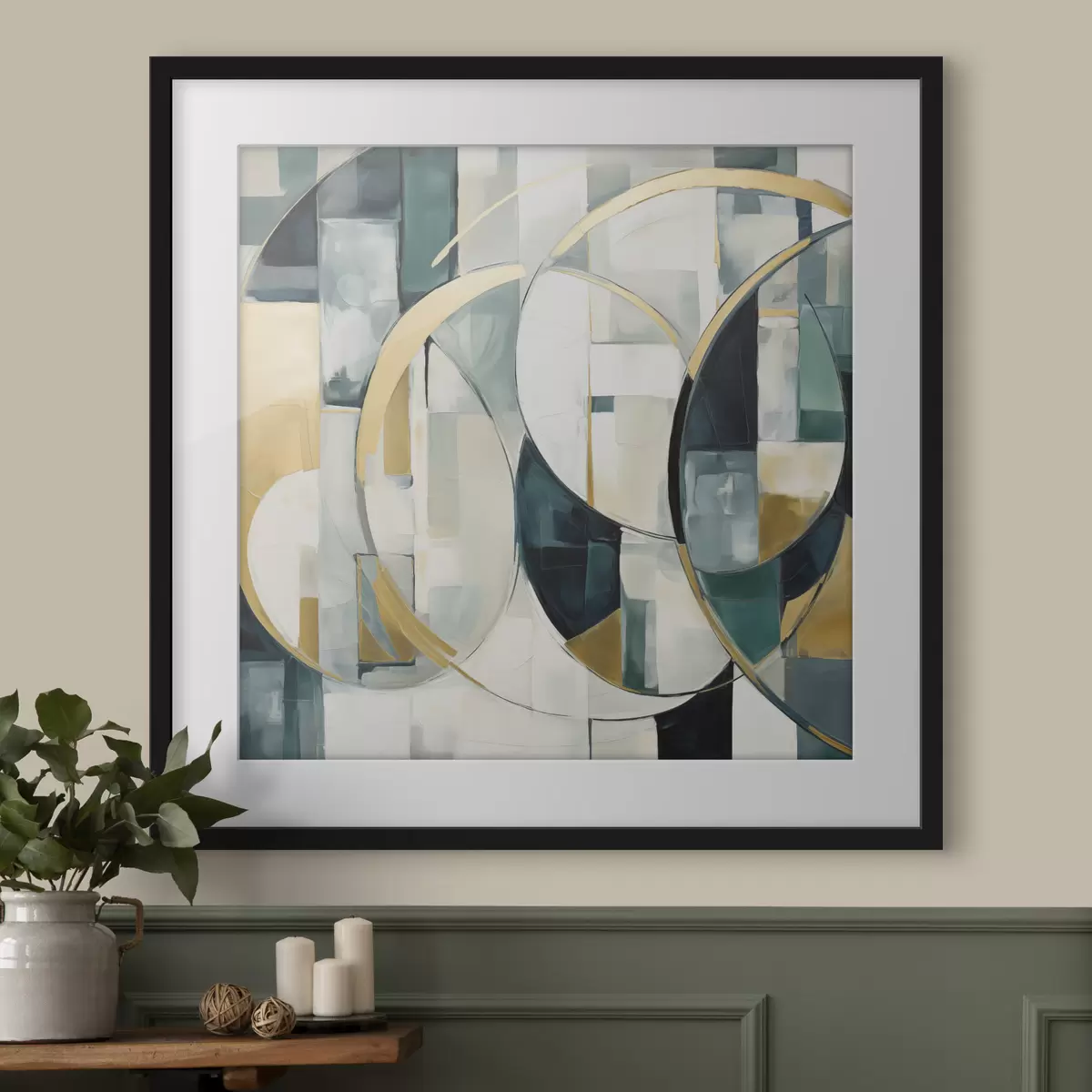 Poster Abstraction chaotique, imitation de la peinture f50073
