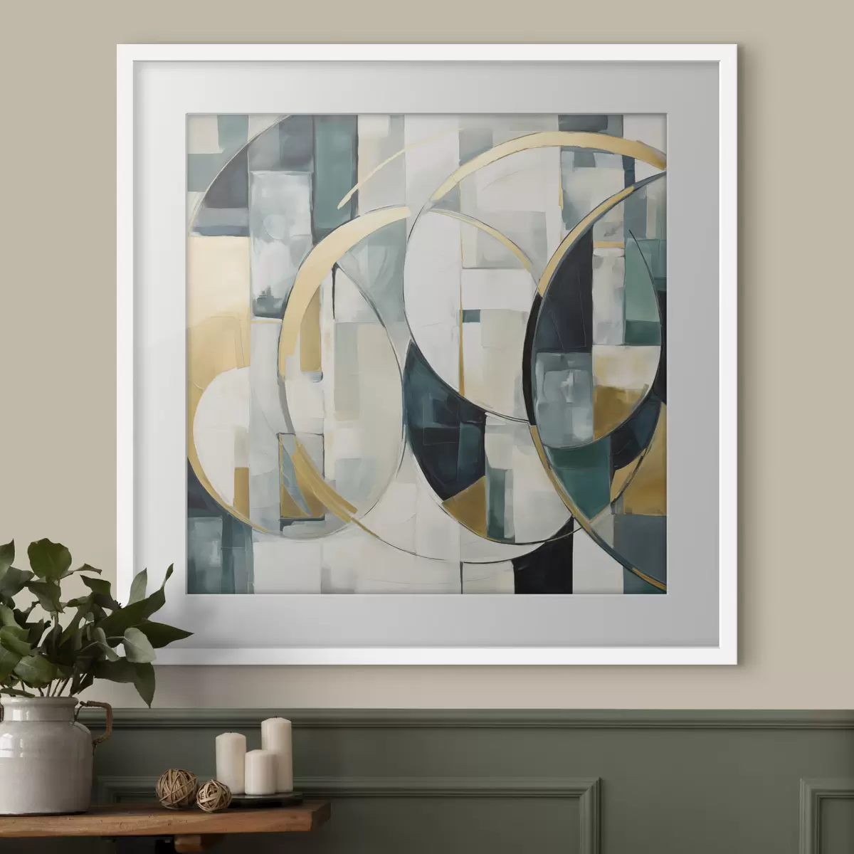 Poster Abstraction chaotique, imitation de la peinture f50073