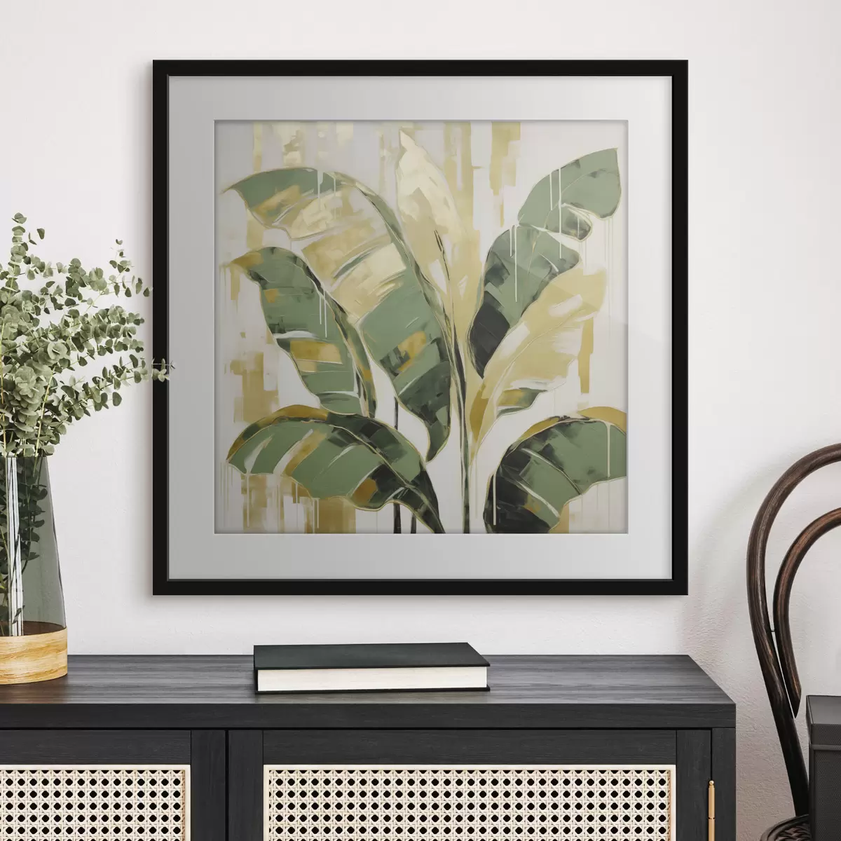 Poster Feuillage, imitation de peinture f50077