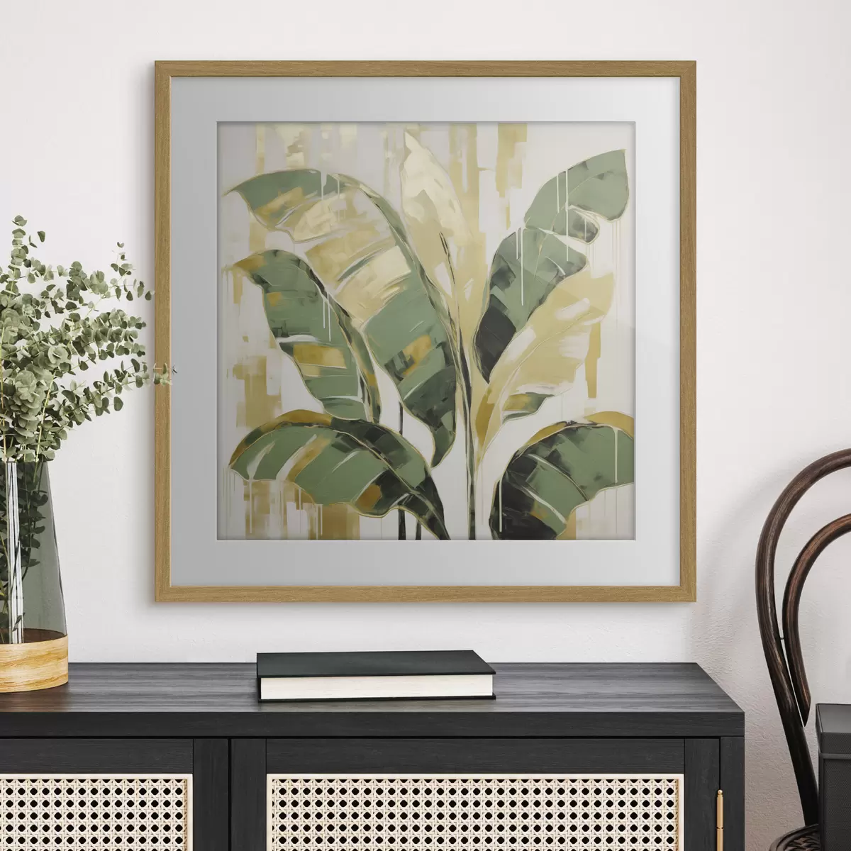 Poster Feuillage, imitation de peinture f50077