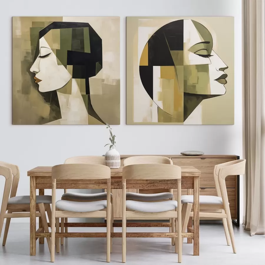 Tableau Portrait abstrait moderne m30774