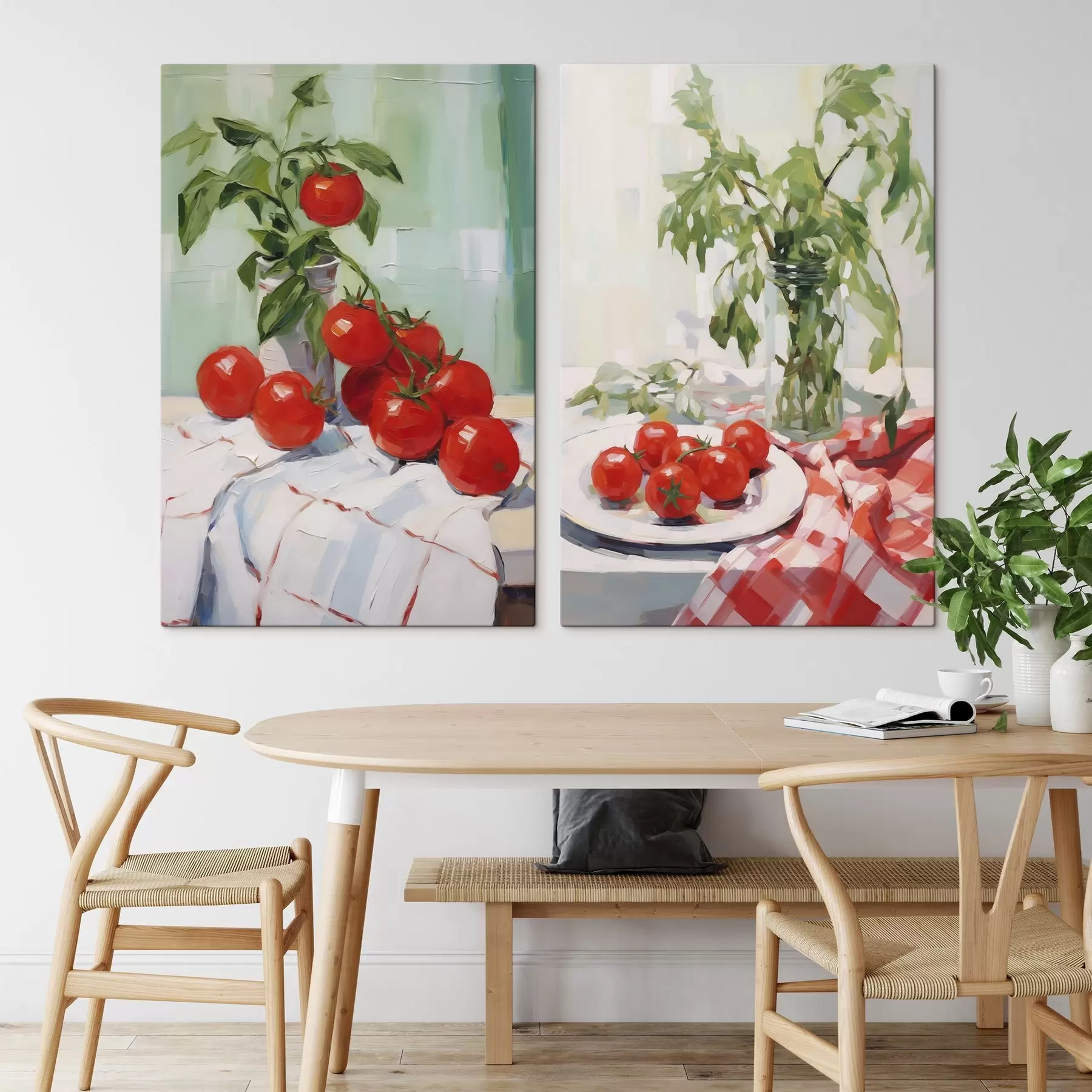 Tableau Tomates, peinture d'imitation m30777
