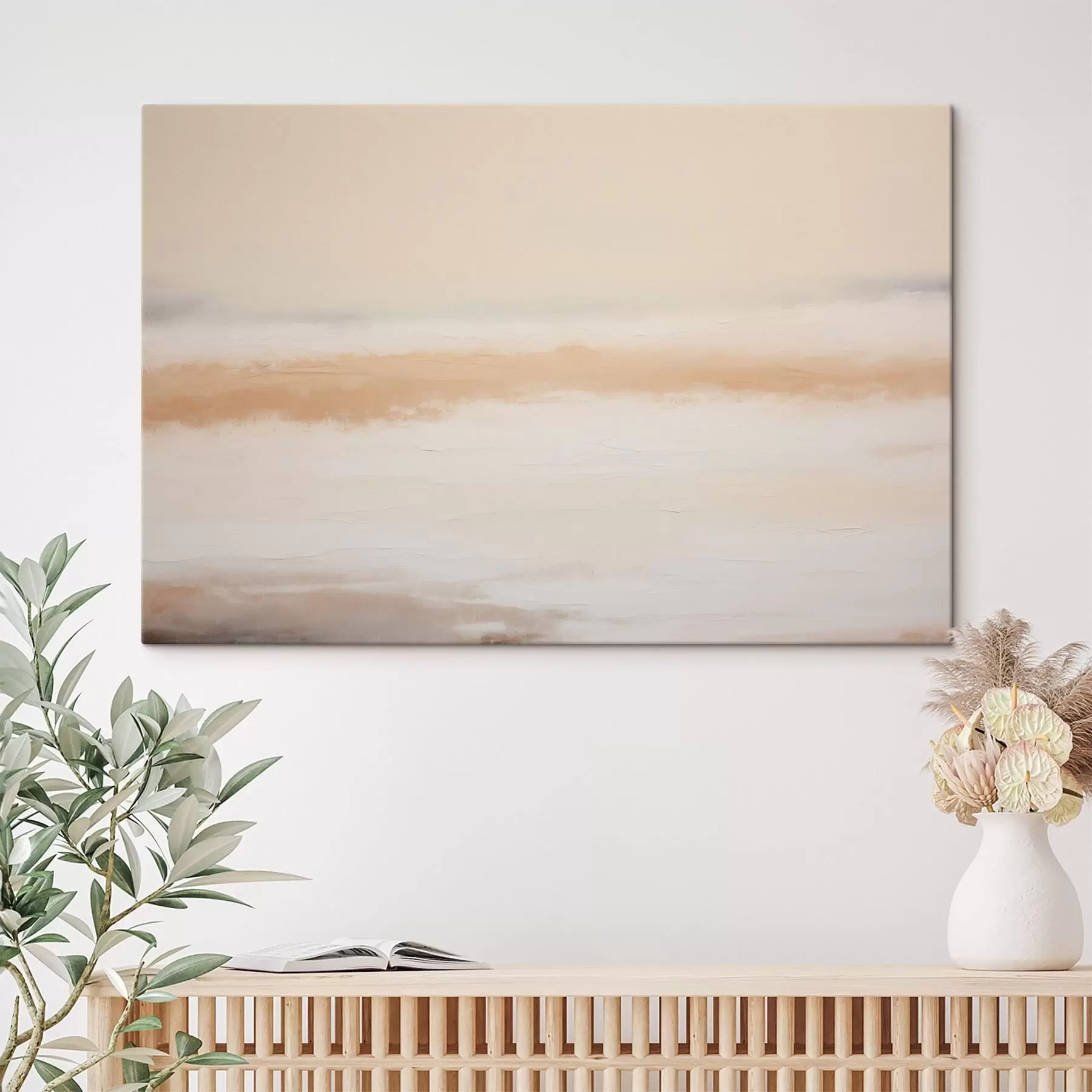 Tableau Horizon marin abstrait et délicat s49952