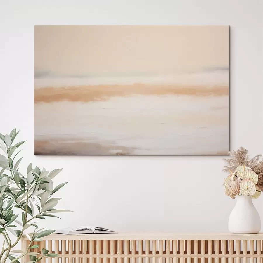 Tableau Horizon marin abstrait et délicat s49952