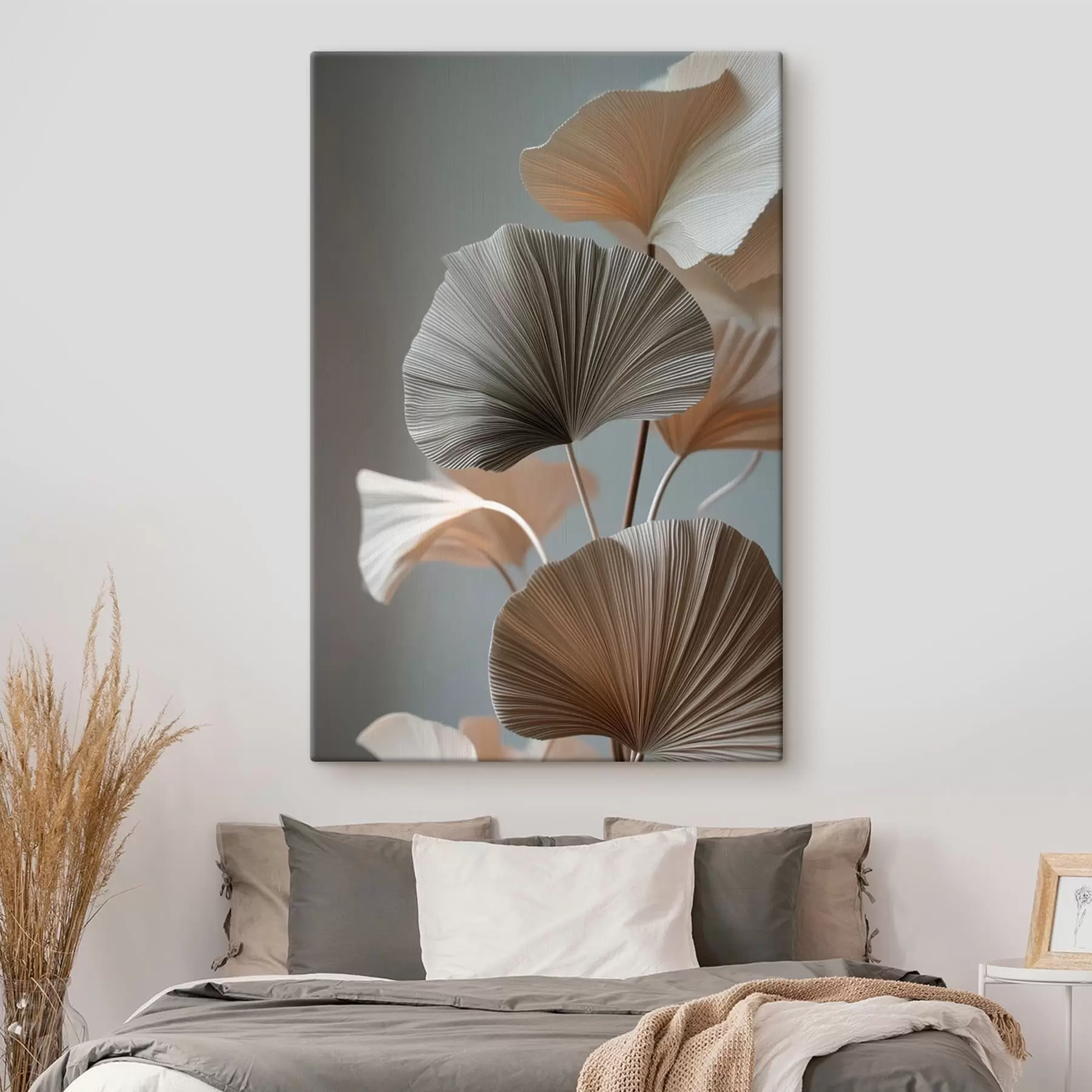 Tableau Feuilles décoratives en forme d'éventail s49971