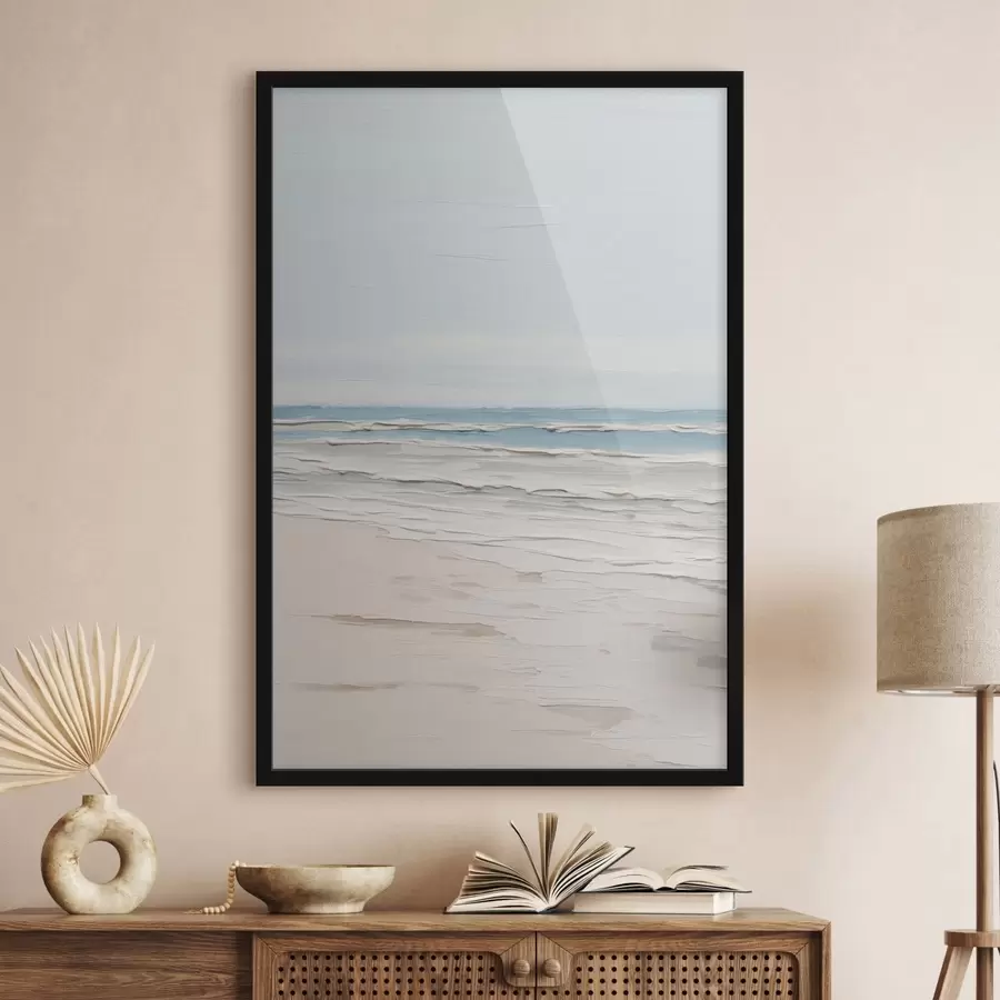 Papier peint Un bord de mer minimaliste aux tons clairs f49951