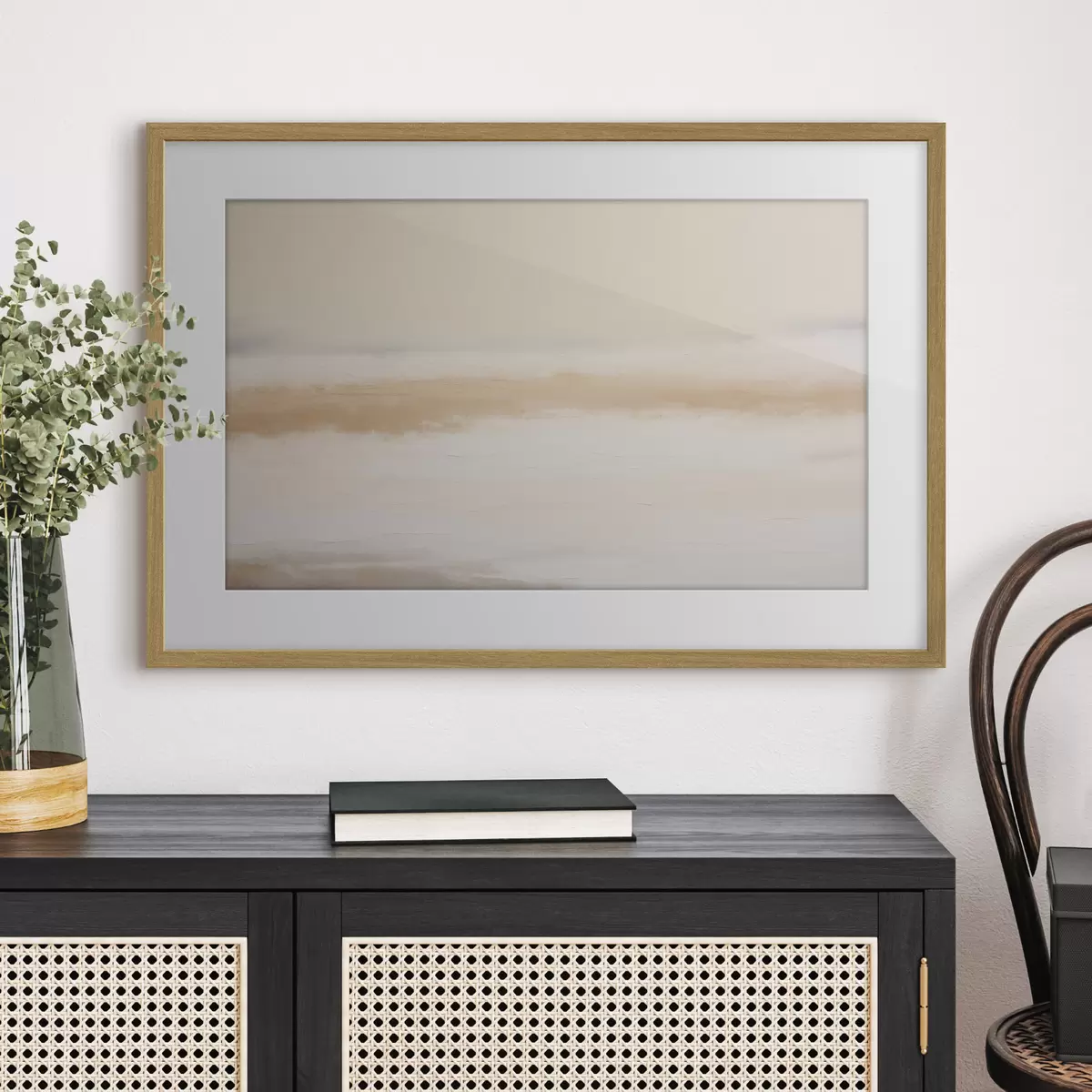 Poster Horizon marin abstrait et délicat f49952