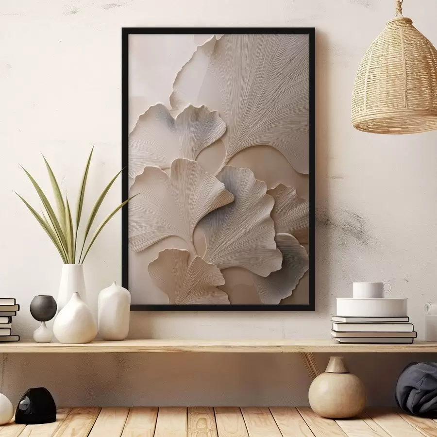 Papier peint Formes abstraites et fluides dans des tons sombres f49961