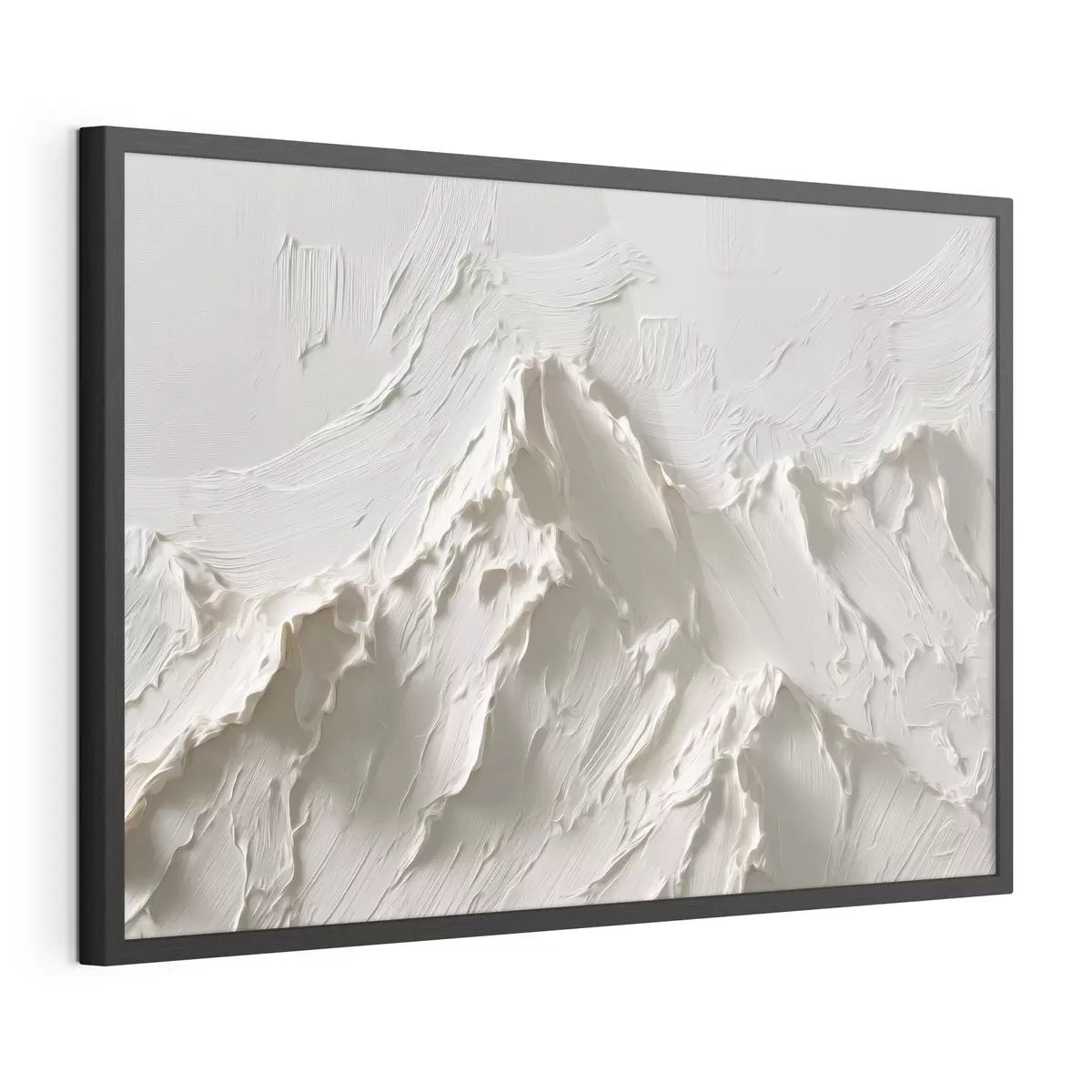 Poster Sommets de montagne aux tons clairs avec un effet de relief f49965