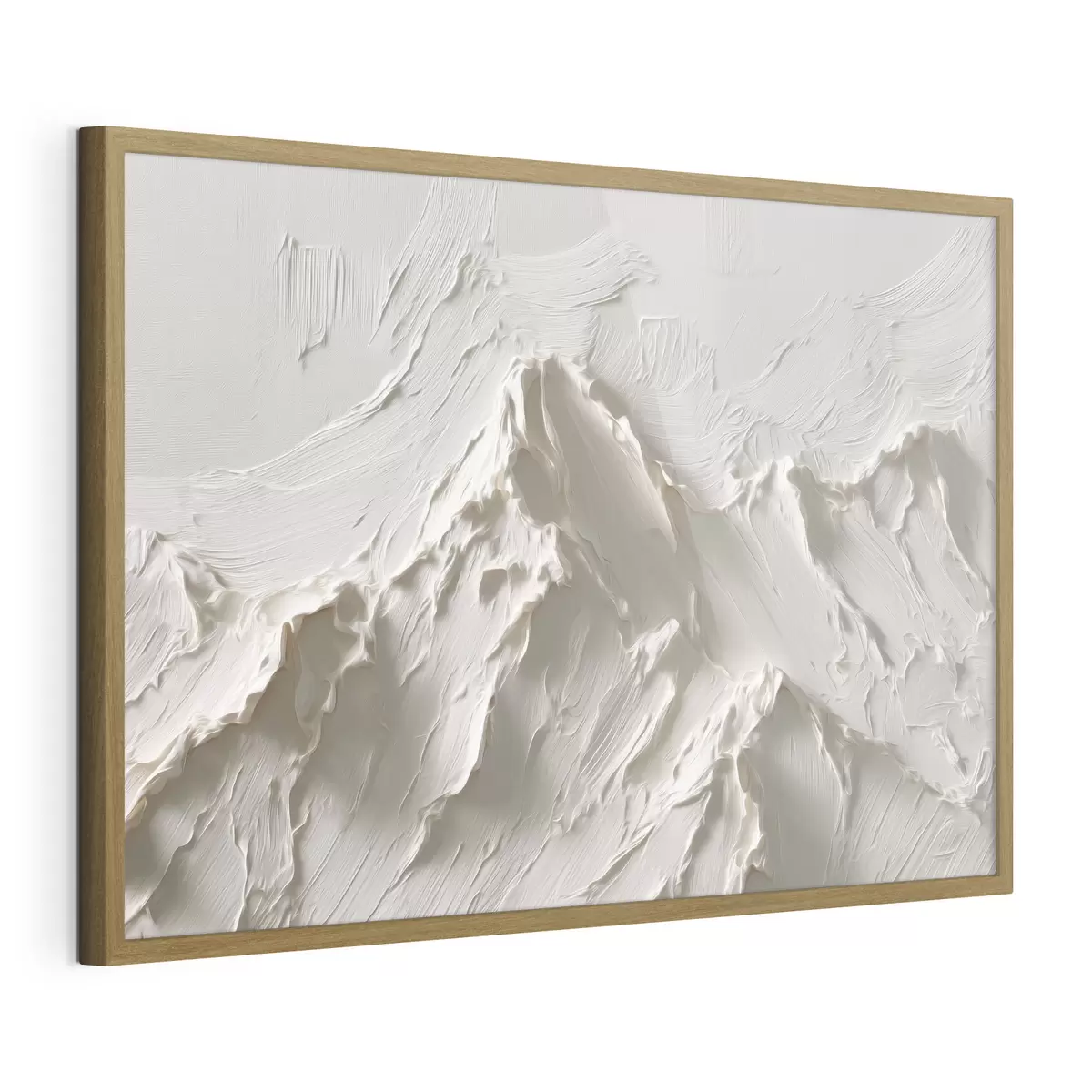Poster Sommets de montagne aux tons clairs avec un effet de relief f49965