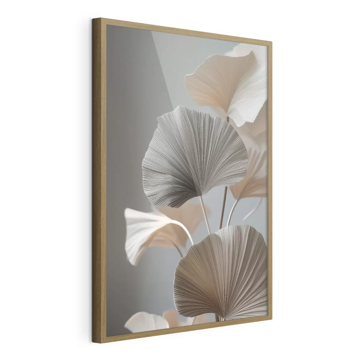 Poster Feuilles décoratives en forme d'éventail f49971