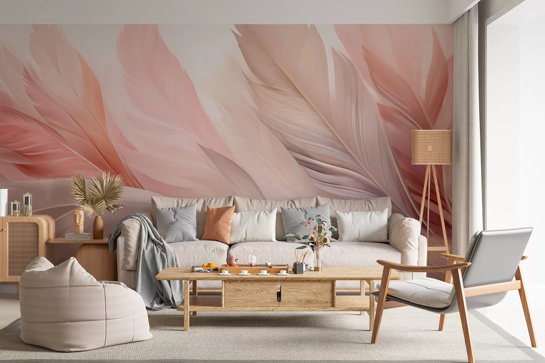Papier peint Plumes w05793