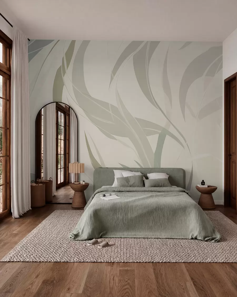 Papier peint Eucalyptus à feuilles pointues w05799