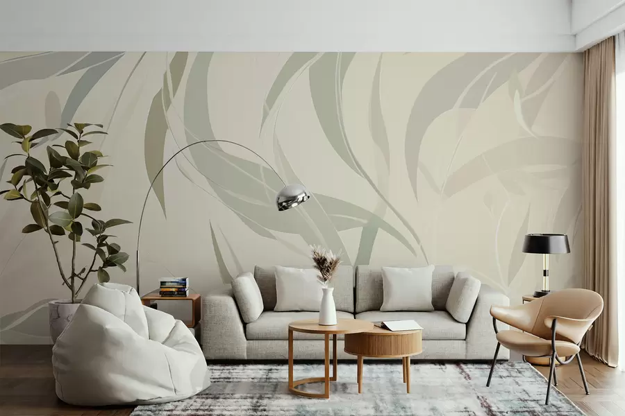 Papier peint Eucalyptus à feuilles pointues w05799