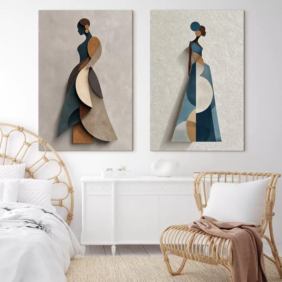 Tableau Silhouettes de mode m30797