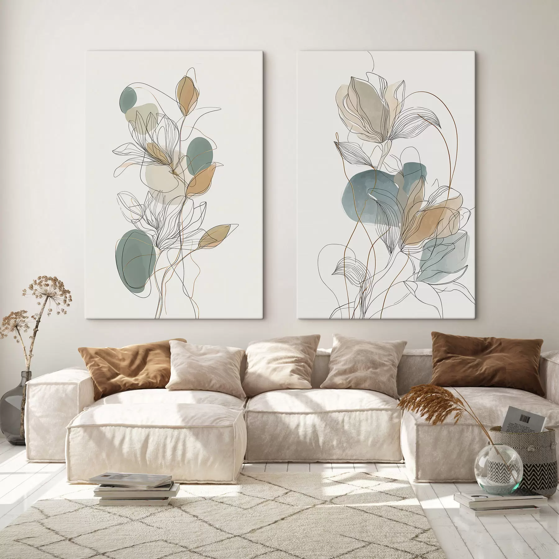 Tableau Jardin fleuri et aéré m30798