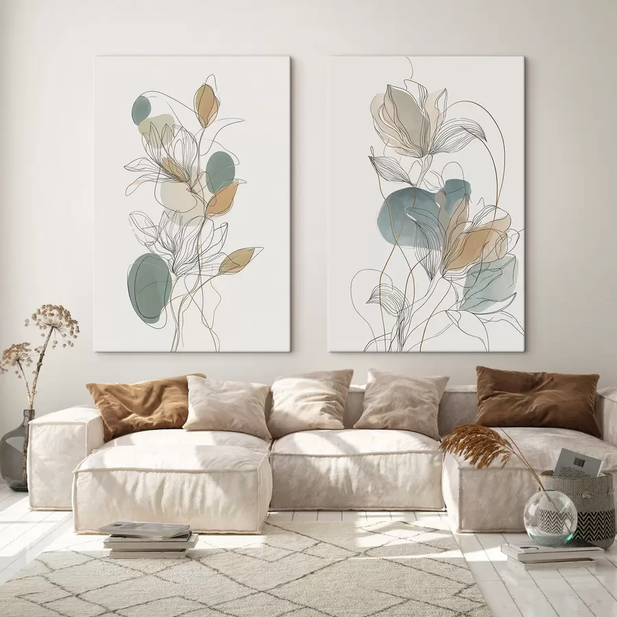 Tableau Jardin fleuri et aéré m30798