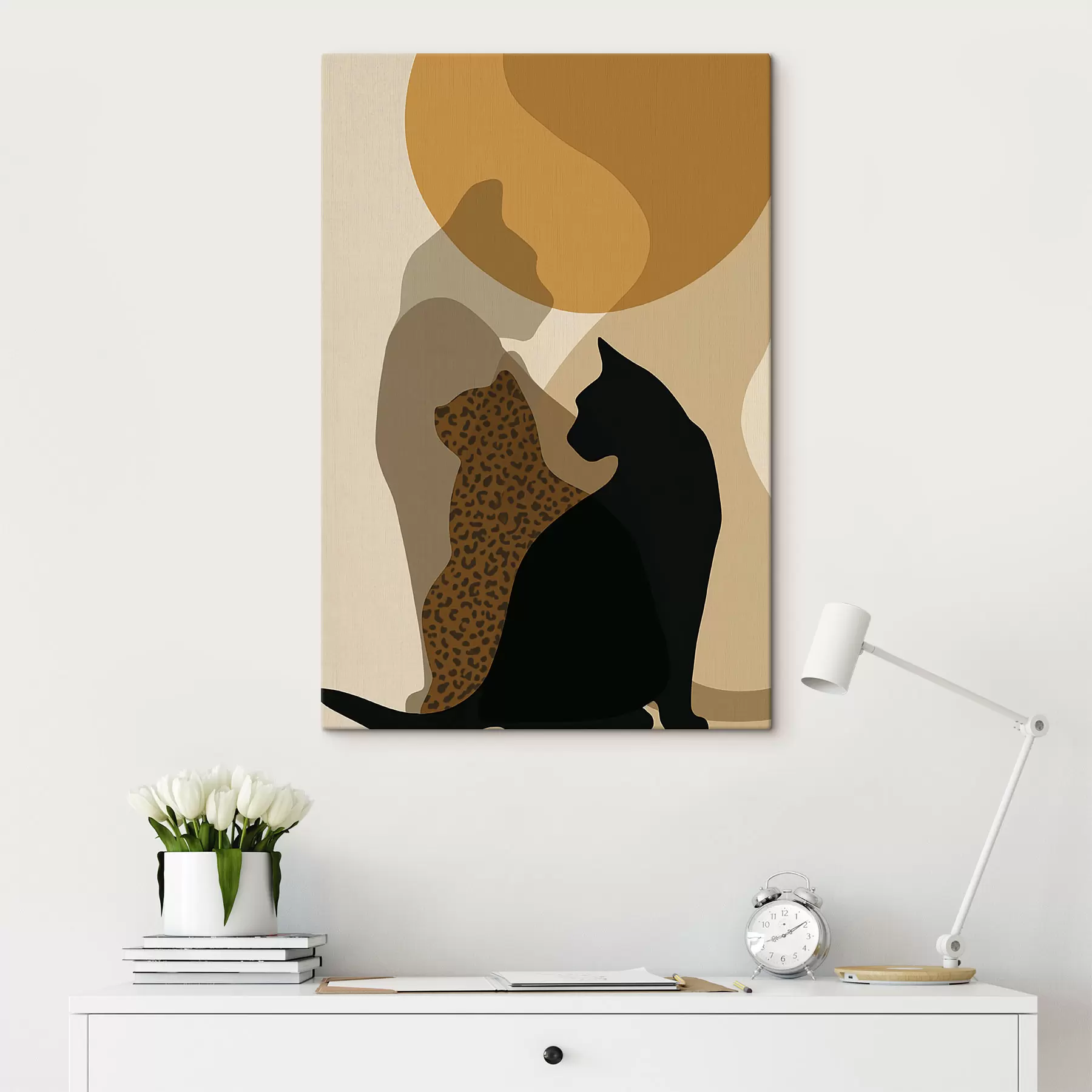 Tableau Les ombres des chats s50103