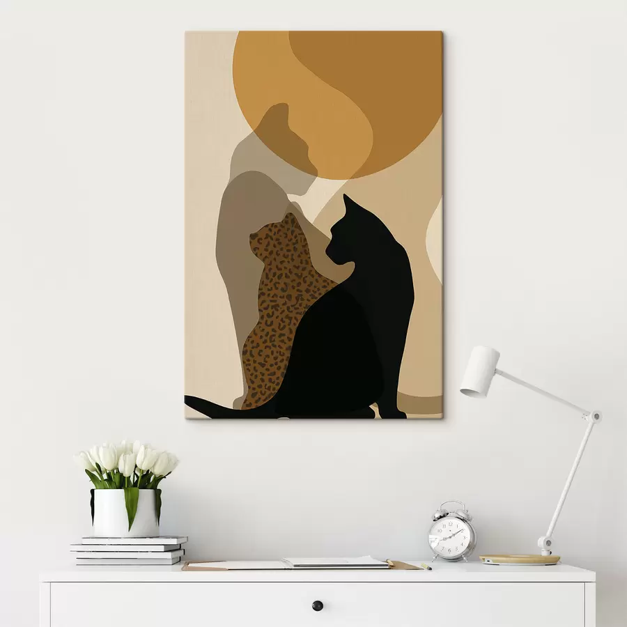 Tableau Les ombres des chats s50103