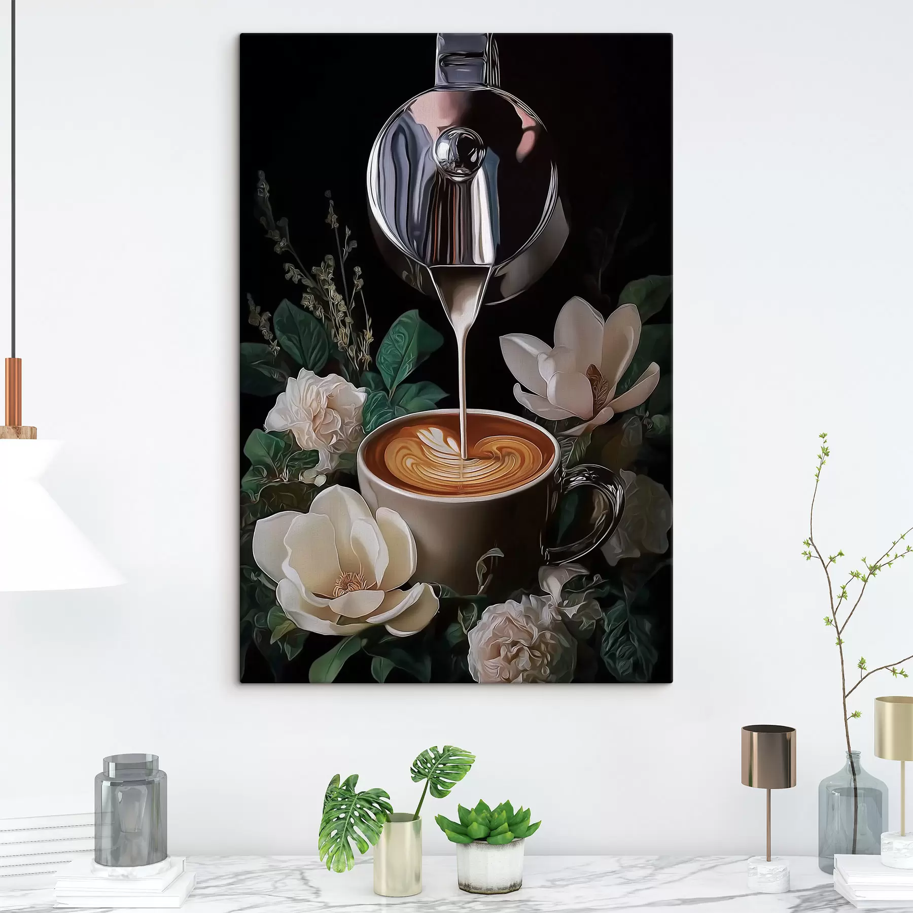 Tableau Nature morte au café s50123