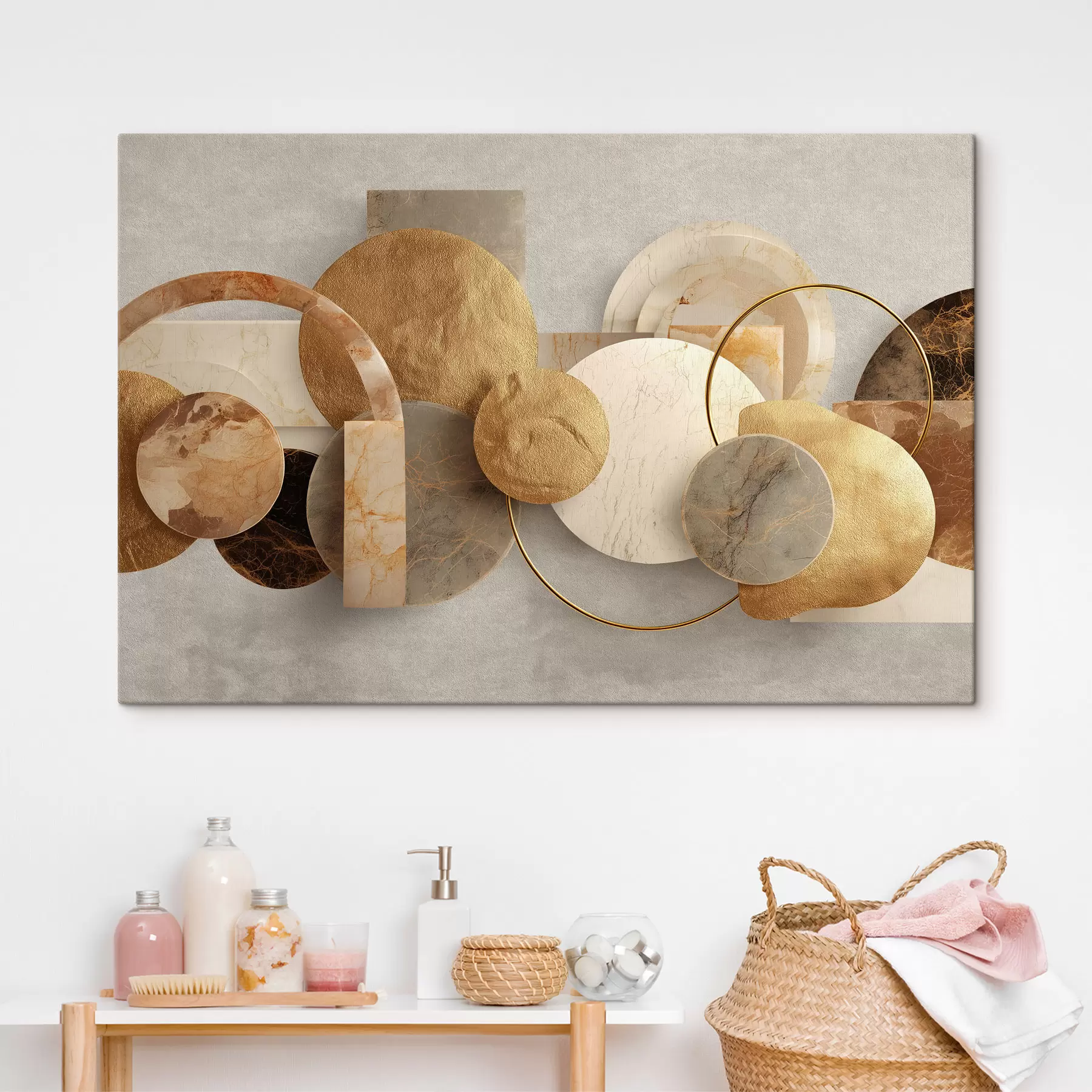 Tableau Harmonie de marbre s50124