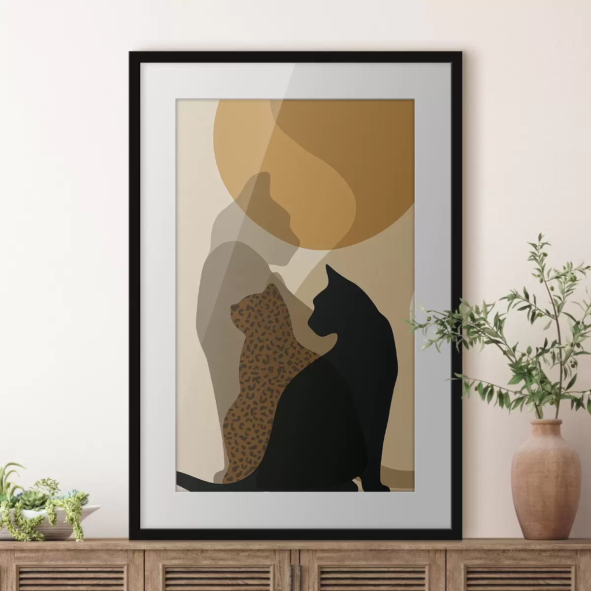 Poster Les ombres des chats f50103