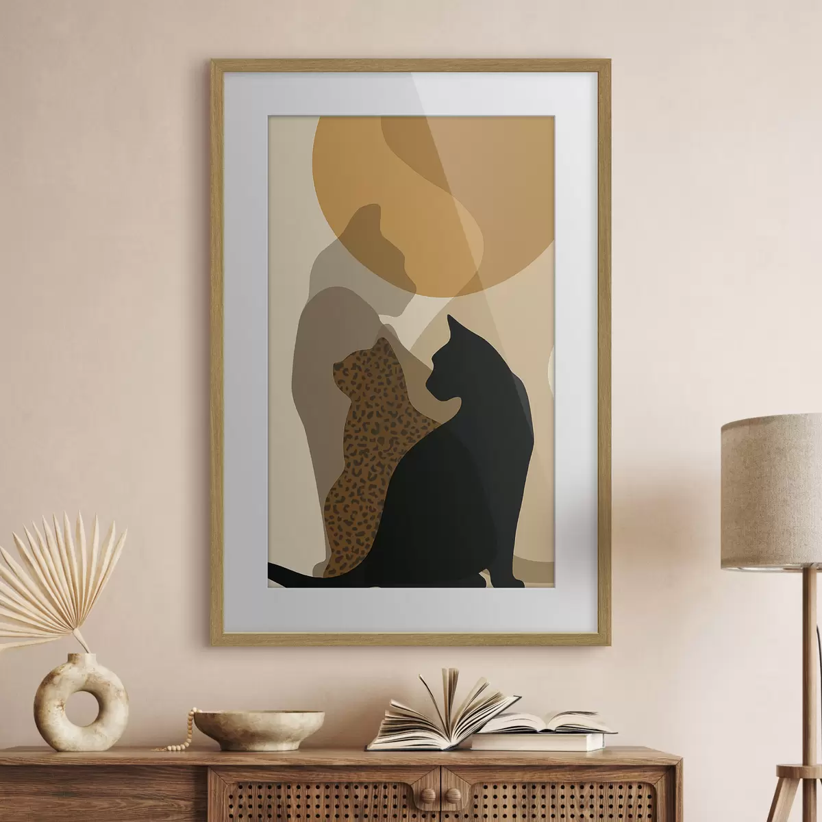 Poster Les ombres des chats f50103