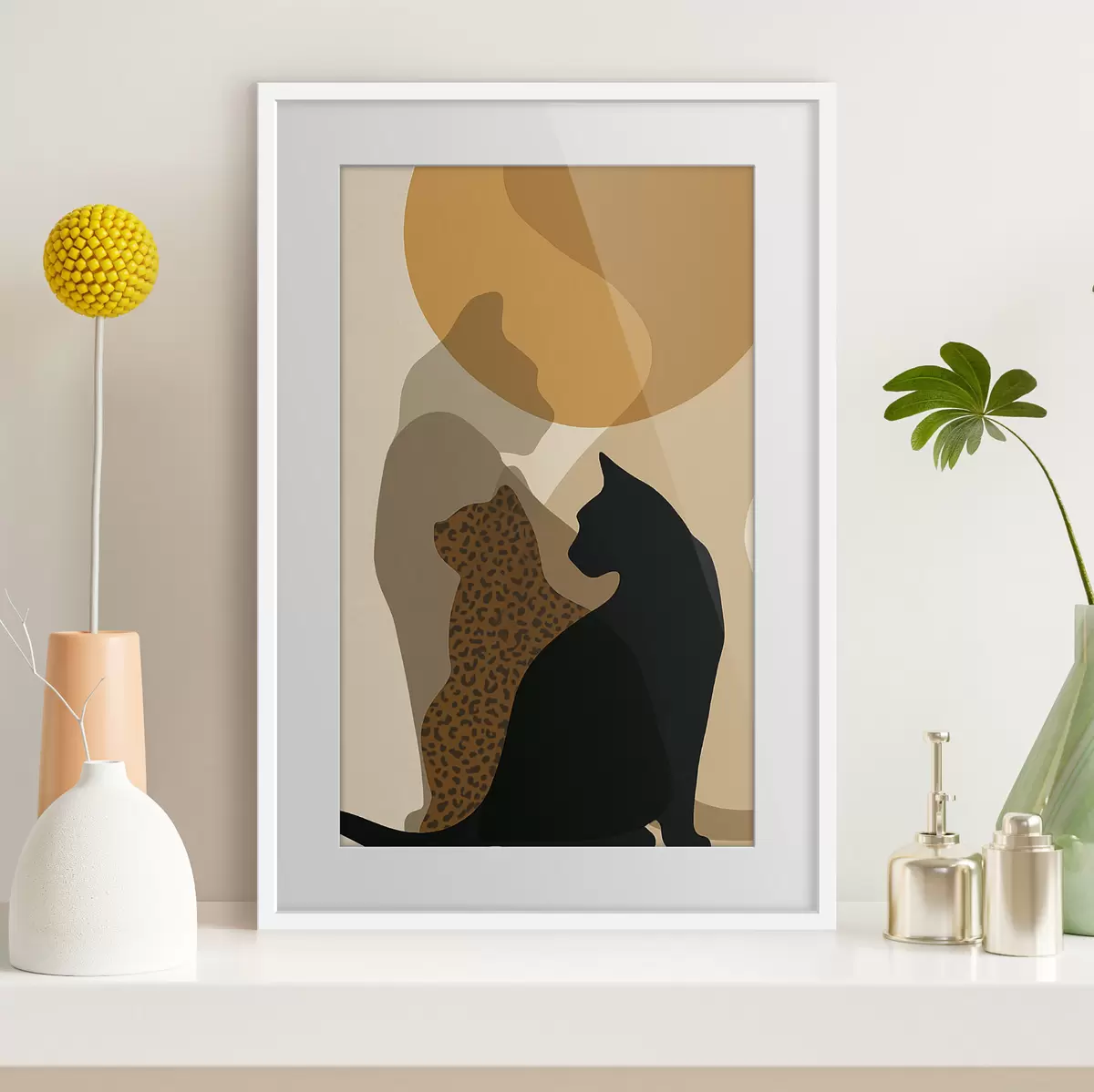 Poster Les ombres des chats f50103