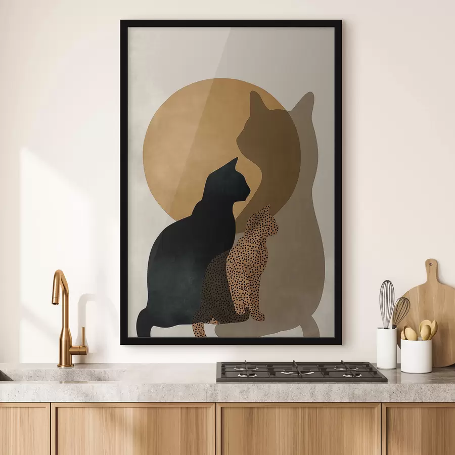 Papier peint Jeu de silhouettes f50104