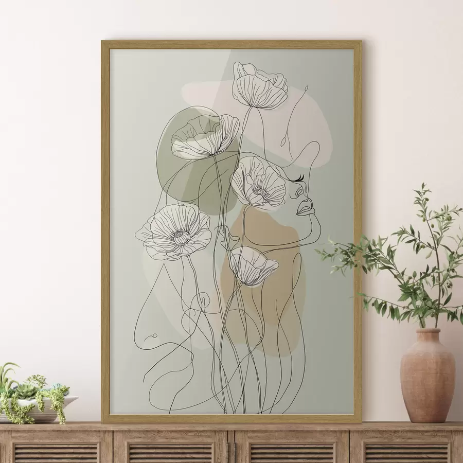 Papier peint Femme et caresse f50109