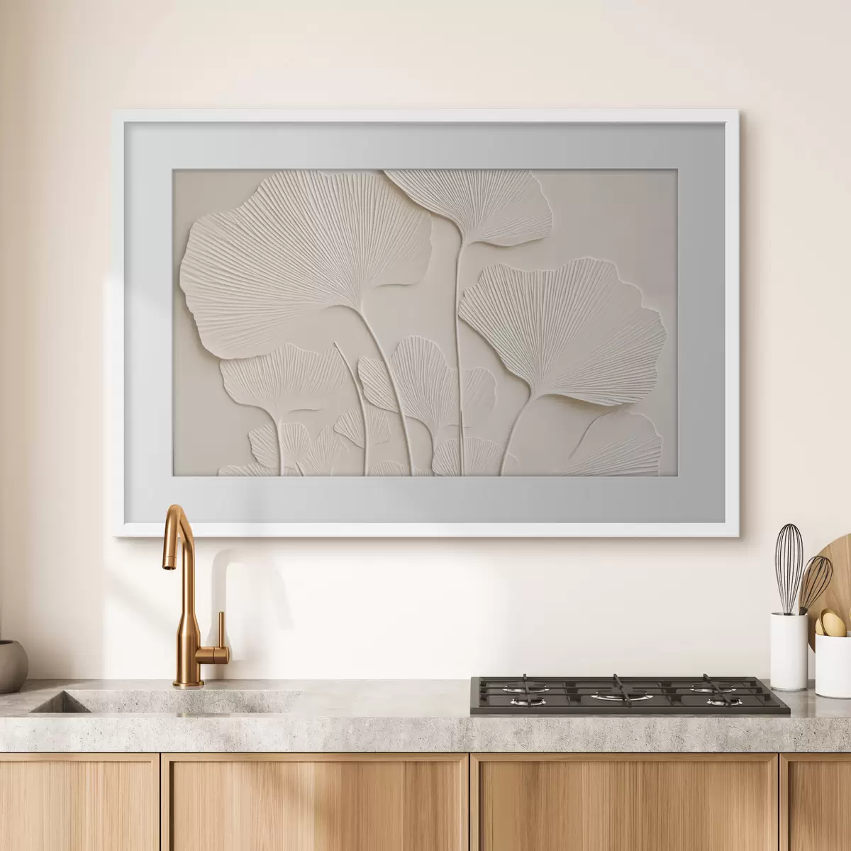 Poster Feuillage en relief f50113