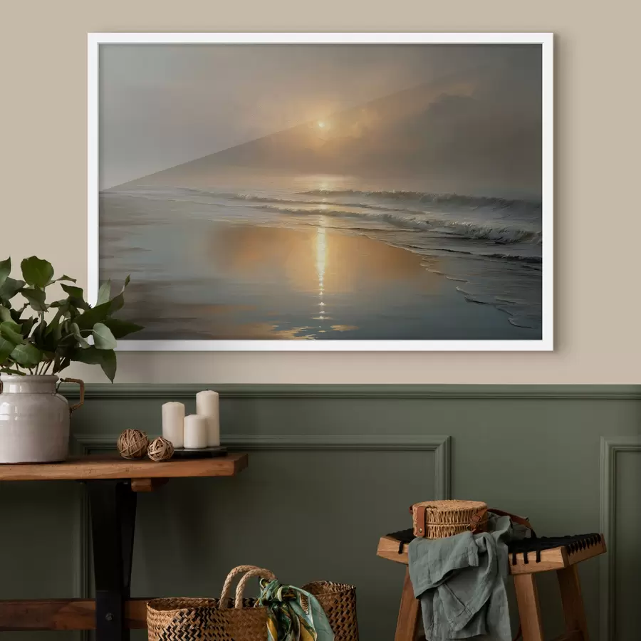 Papier peint Lever de soleil sur la mer f50114