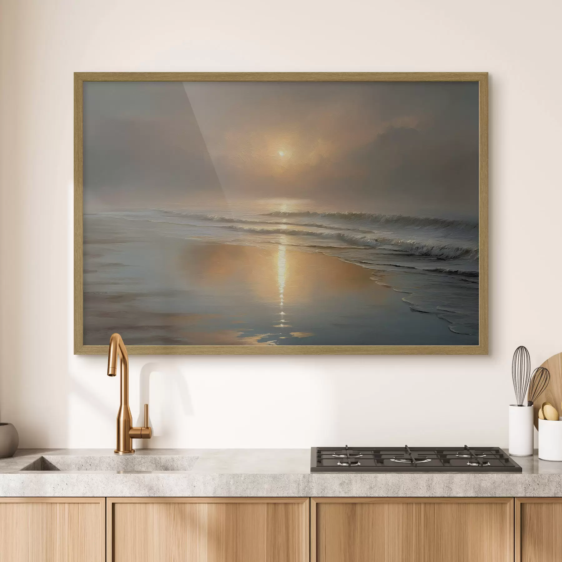 Papier peint Lever de soleil sur la mer f50114