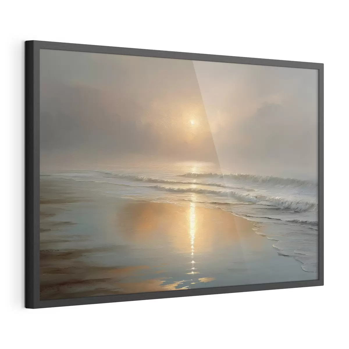 Poster Lever de soleil sur la mer f50114