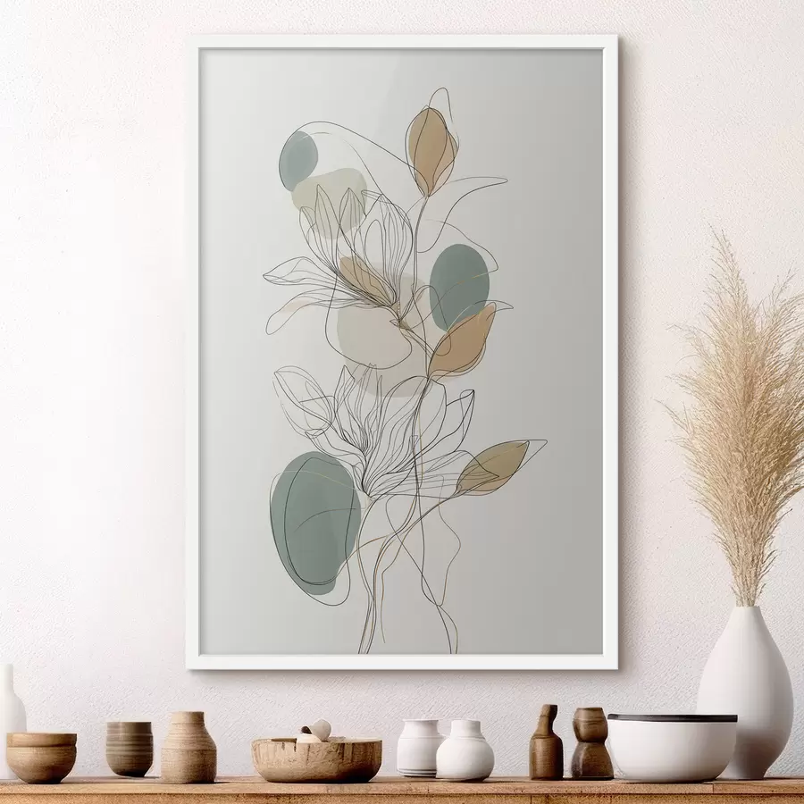 Papier peint Inflorescence linéaire f50119