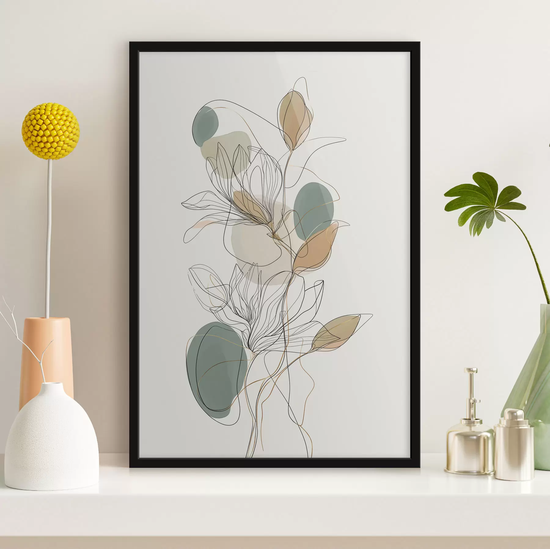 Papier peint Inflorescence linéaire f50119