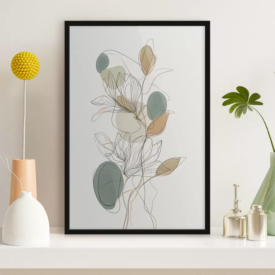 Papier peint Inflorescence linéaire f50119