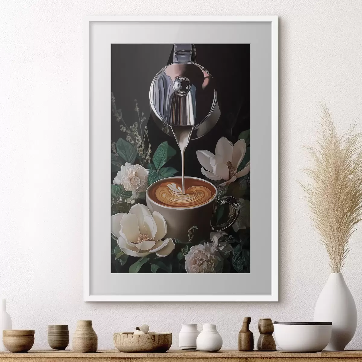 Poster Nature morte au café f50123