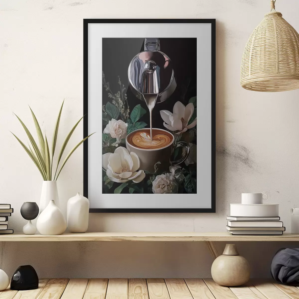 Poster Nature morte au café f50123