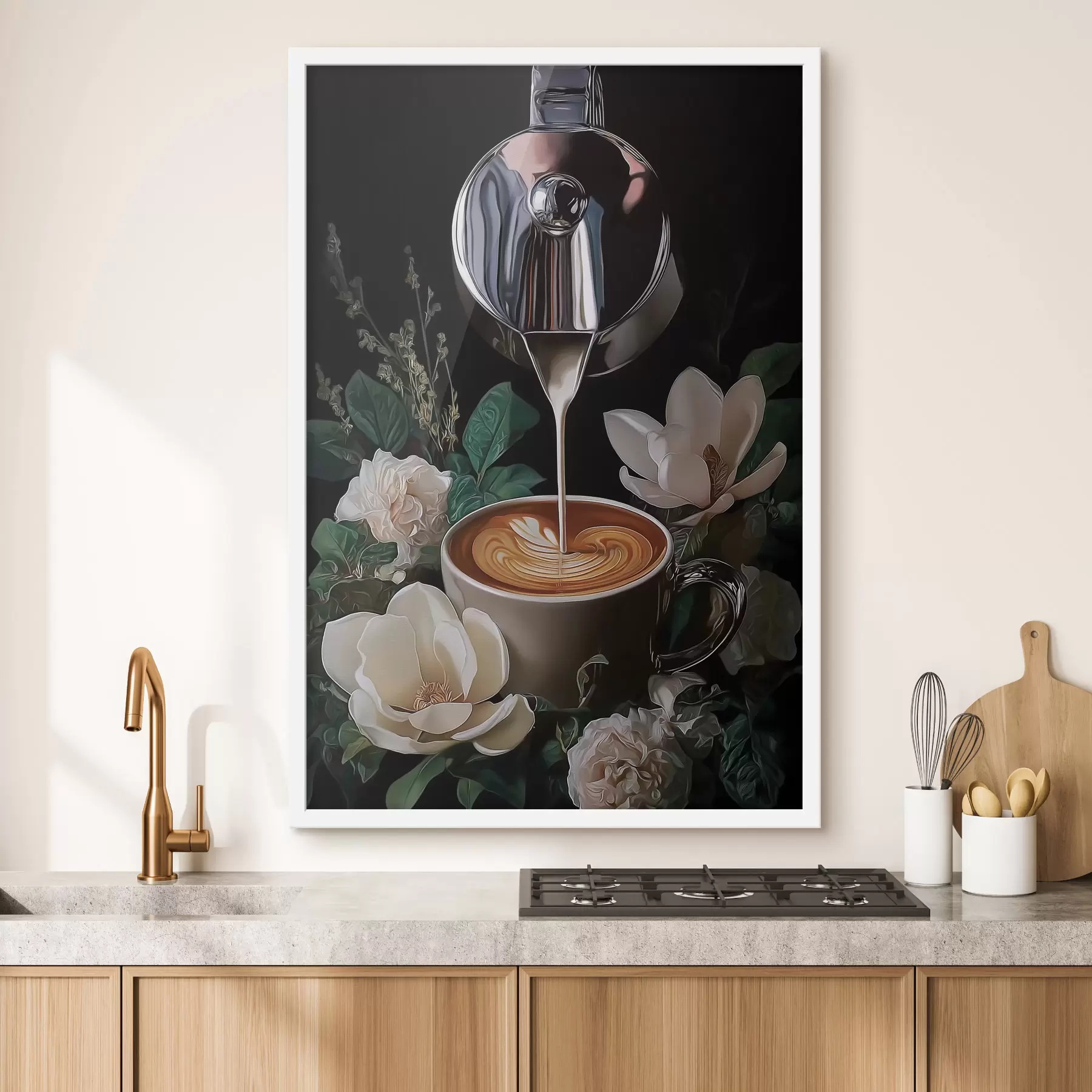 Papier peint Nature morte au café f50123