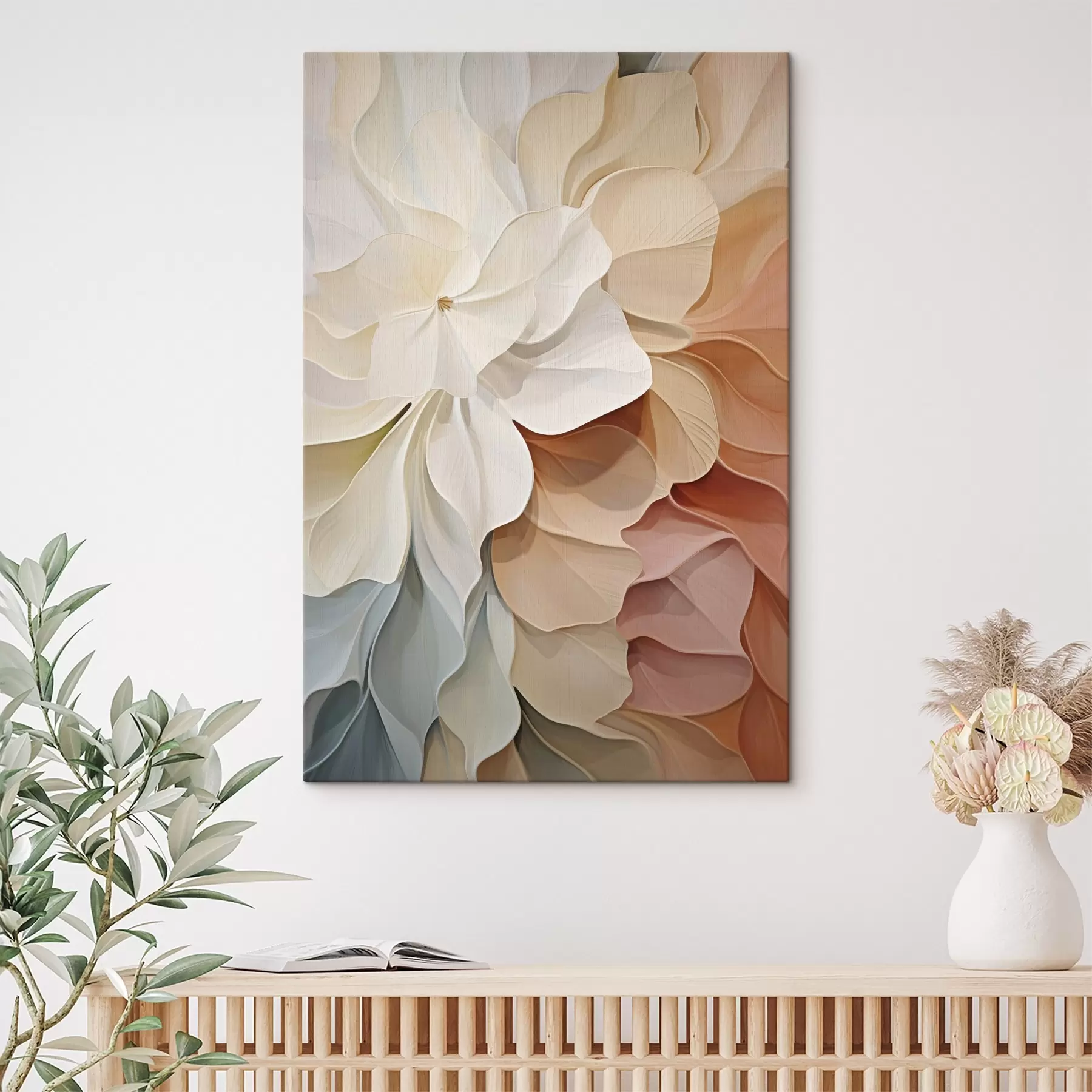Tableau Abstraction, imitation de la peinture s50136